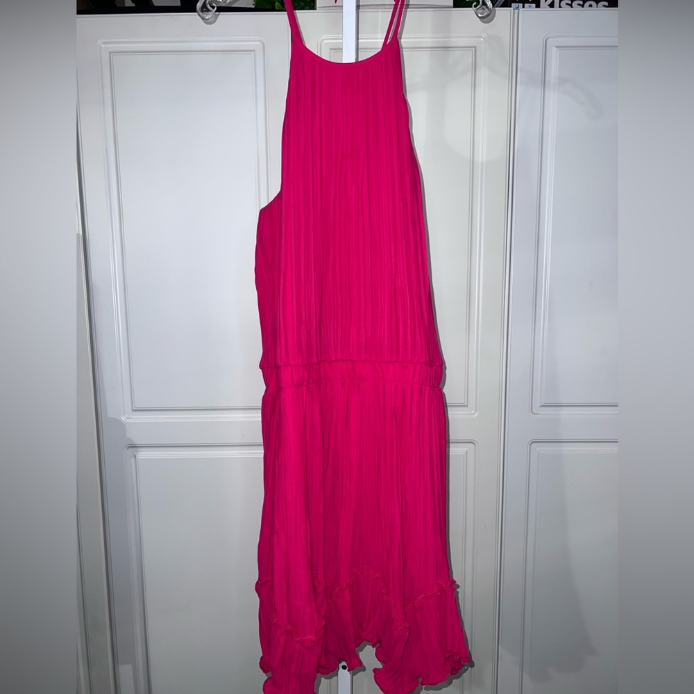 Halston Heritage Pink Midi Dress